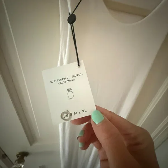 *NWT* Skatie Bre Dress Ribbed - White - Picture 2 of 6